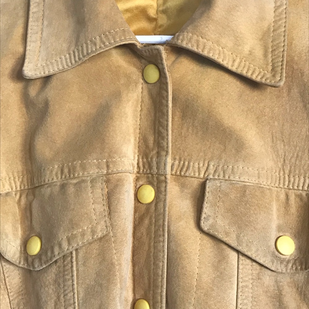 Yellow suede jacket